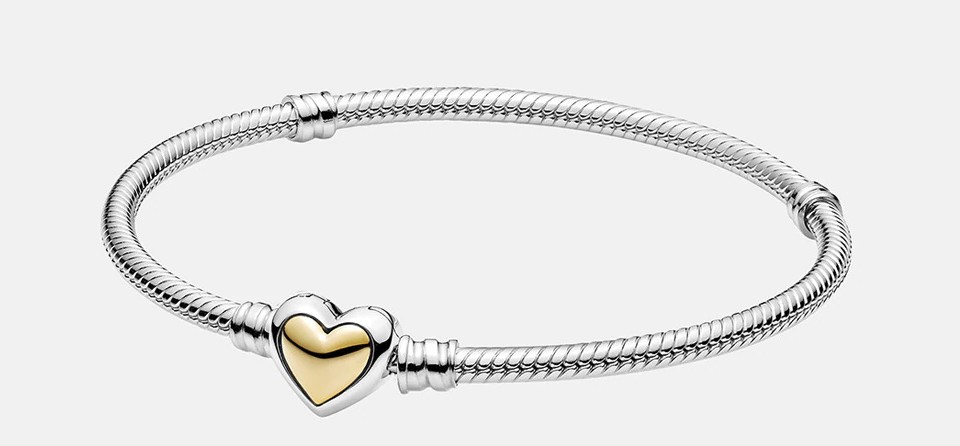 pulsera moments corazon dorado pandora el corte ingles