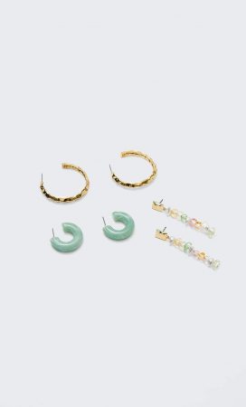 El collar de Stradivarius que parece de oro solo cuesta 7,99 euros 9 Merca2.es set pendientes stradivarius 9 Merca2.es