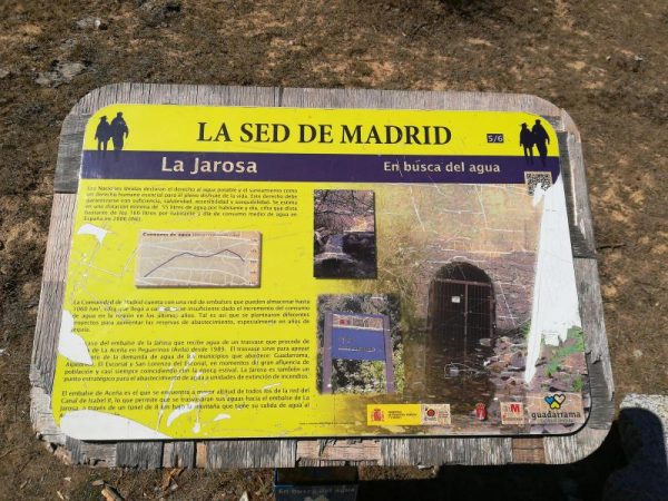 Comienzo de la Ruta del Agua en la sierra de Madrid
