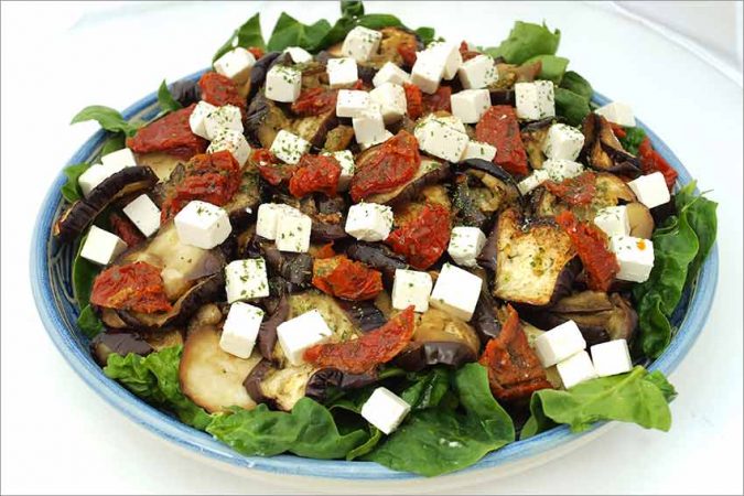 ensalada de berenjenas asadas Merca2.es