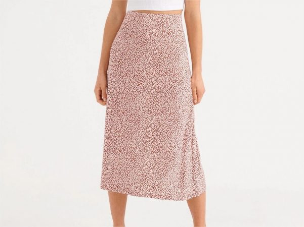 falda midi estampado floral inside