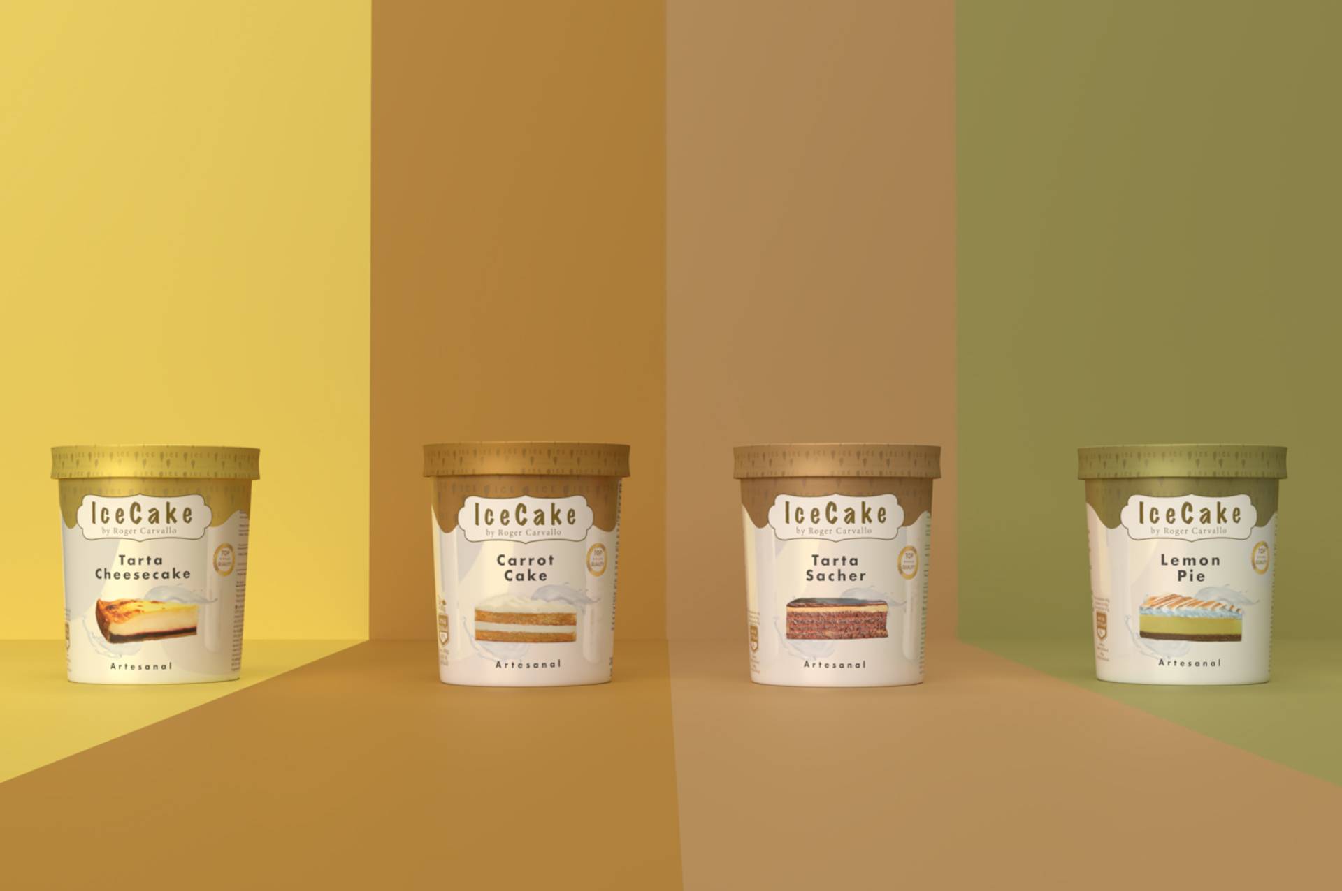 Helados artesanales con sabor a tartas clásicas, con IceCake