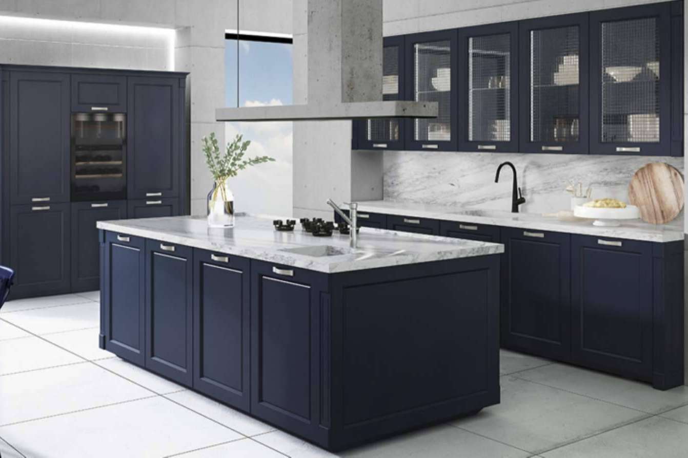 Muebles de cocina y baño con montajes en 3D en Muebles Industria