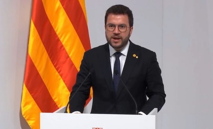 Pere Aragonés, presidente de la Generalitat, mantiene los impuestos altos