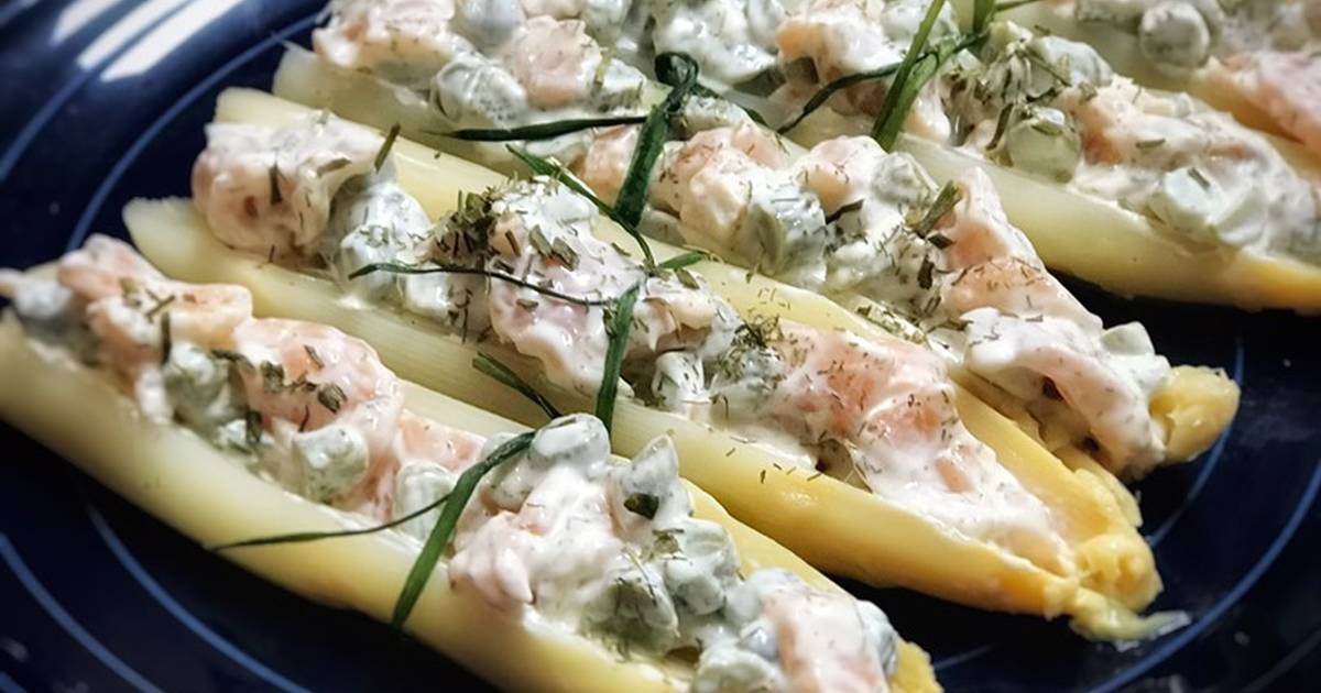 Espárragos rellenos: un entrante para quedar siempre de sobresaliente
