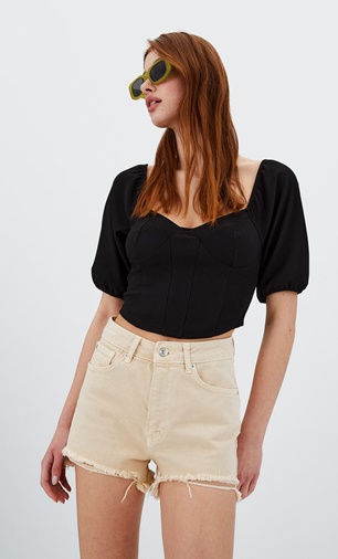 Shorts desenfadados piedra