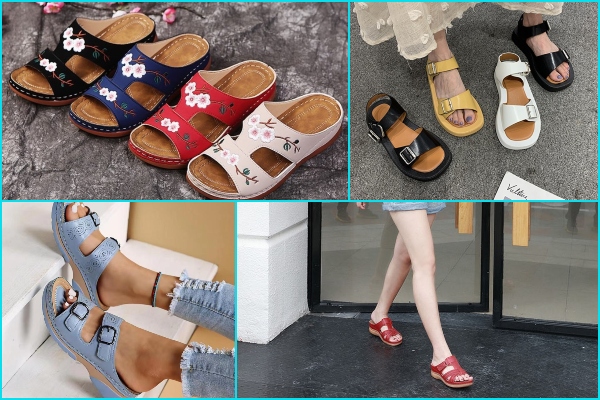 Estas sandalias burdeos parecen de Natura pero cuestan la mitad en Aliexpress