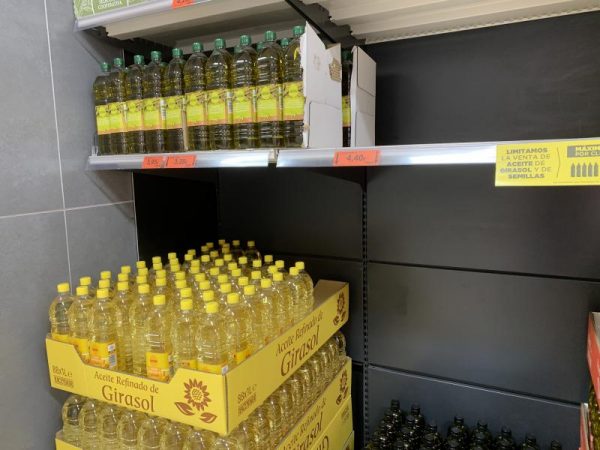 Dificultad para conseguir aceite de girasol, maíz y trigo