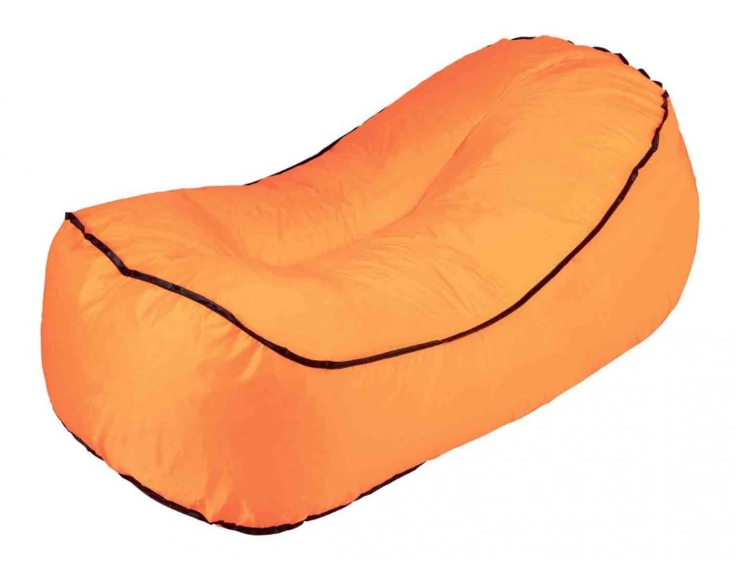 Sofá inflable naranja