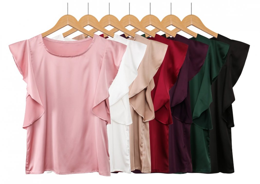 blusa de seda