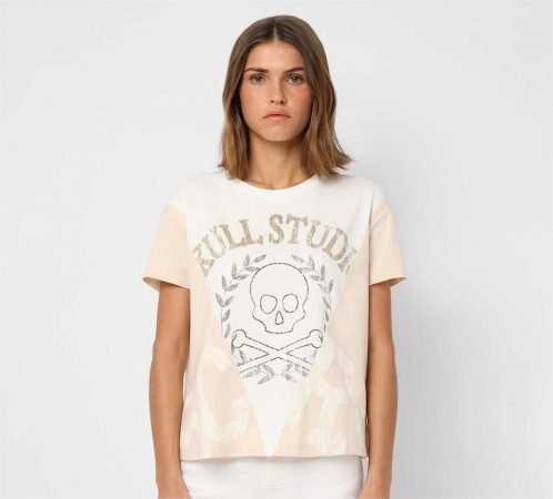 camiseta mujer logo scalpers el corte ingles