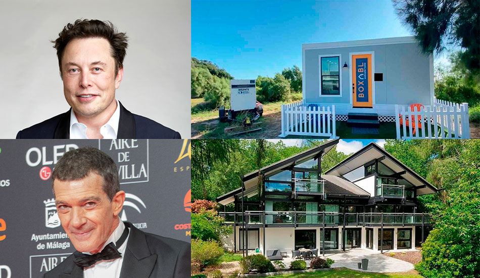 De Banderas a Elon Musk: así son sus casas de lujo prefabricadas