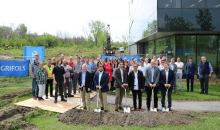 Grifols inicia la construcción de una nueva planta en Canadá
