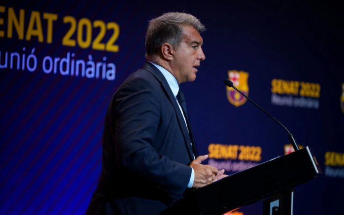 Joan Laporta, presidente del FC Barcelona,