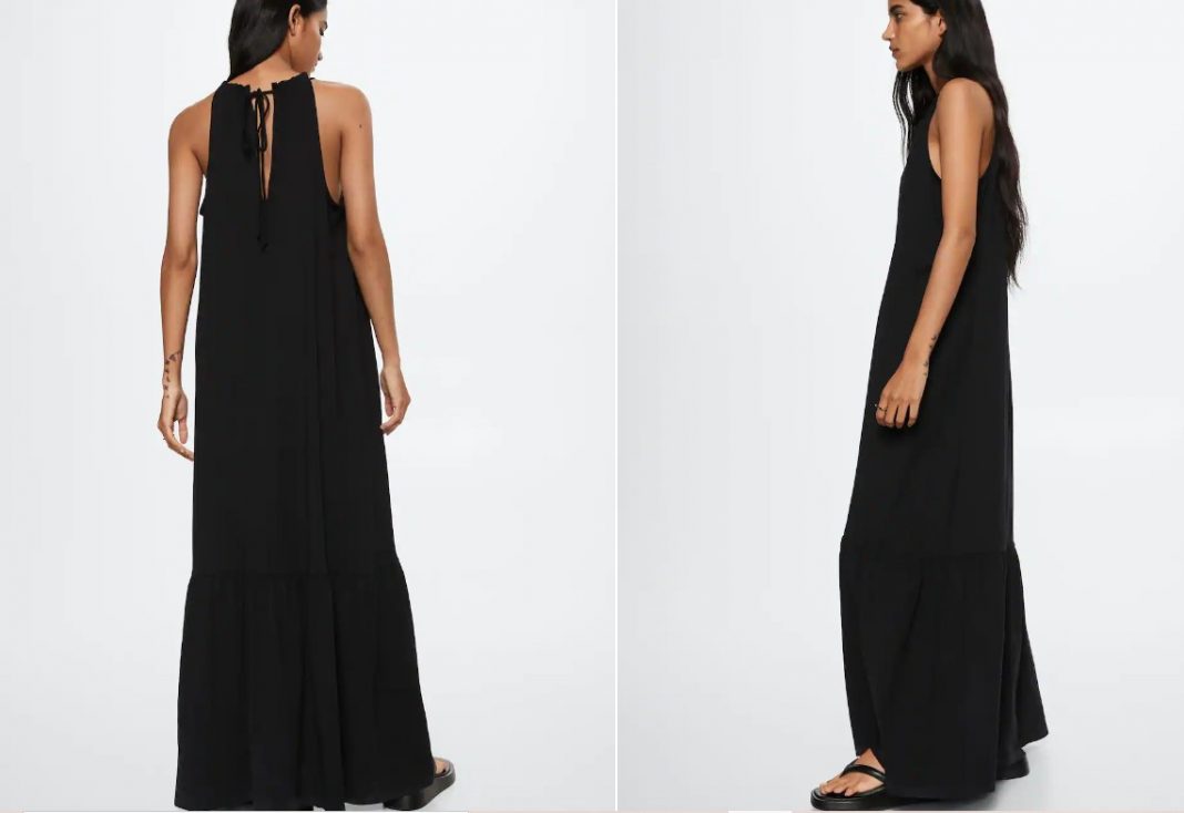 Vestido maxi con volantes