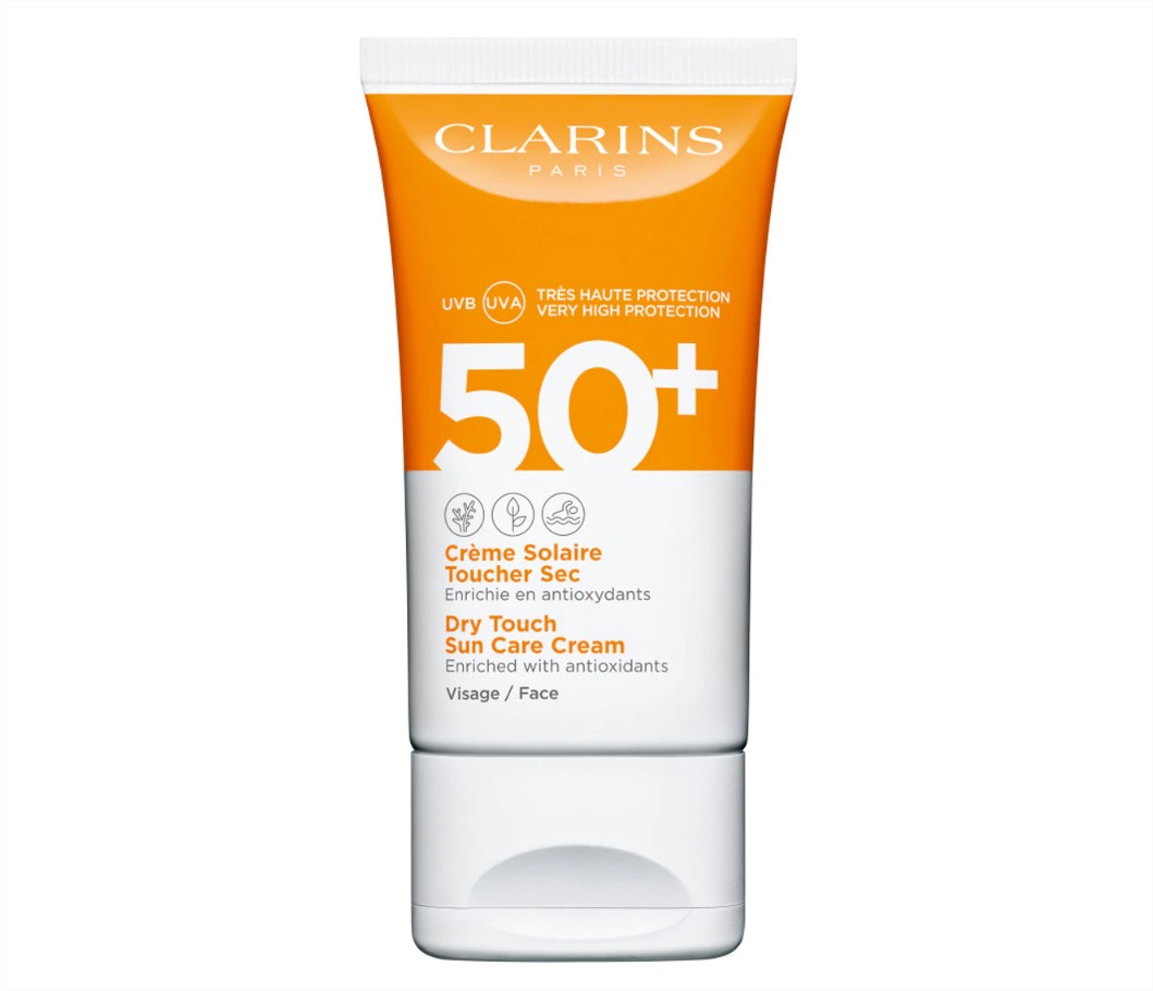 crema solar tacto seco spf 50 clarins el corte ingles