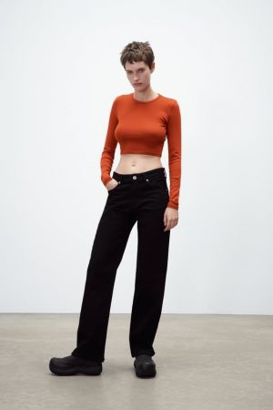camiseta crop Zara