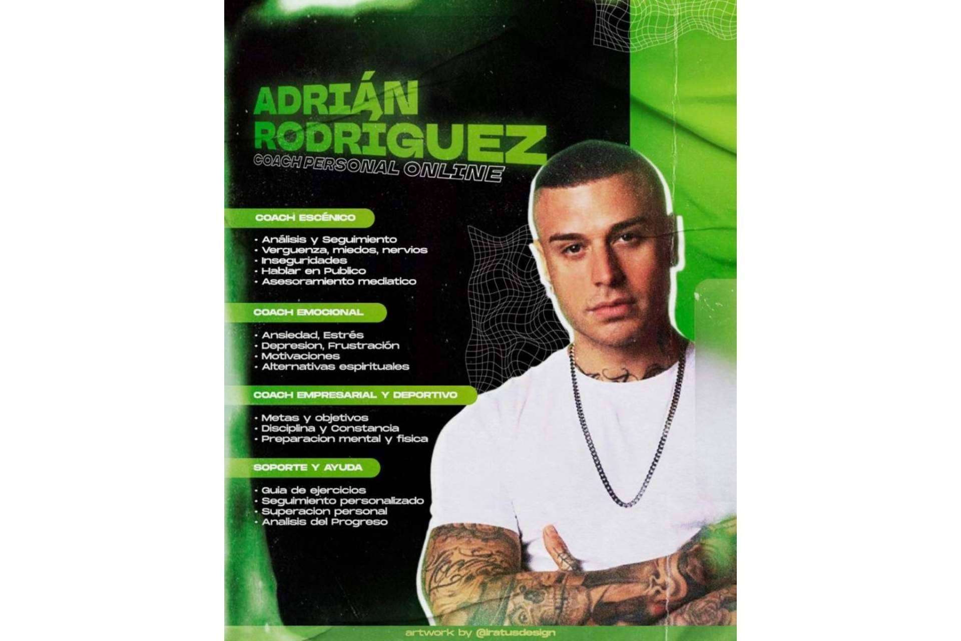 Adrián Rodríguez, el actor que se redescubre con su nueva faceta profesional como coach personal