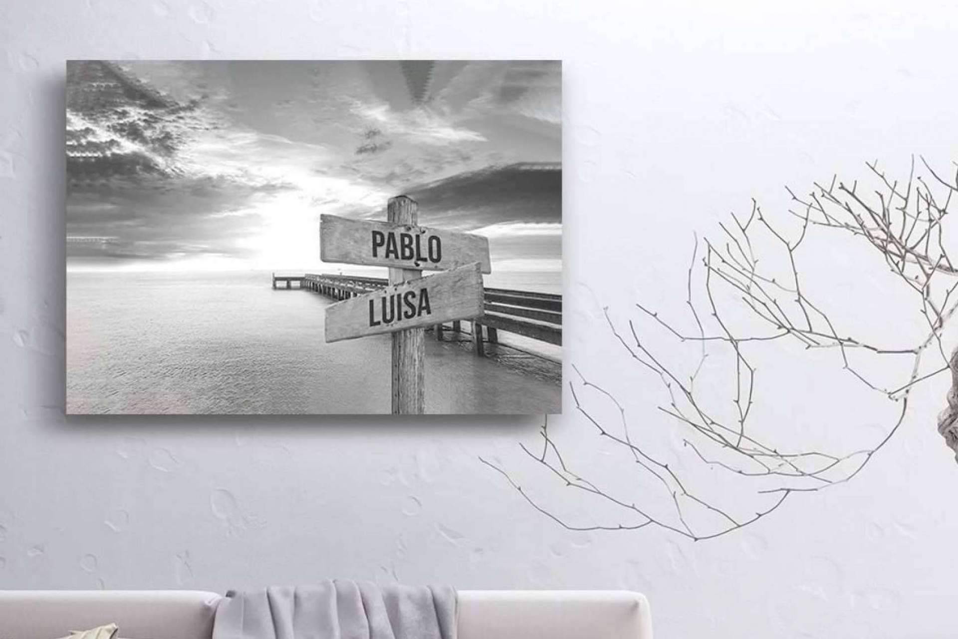 Declarar el amor a alguien especial con un lienzo personalizado