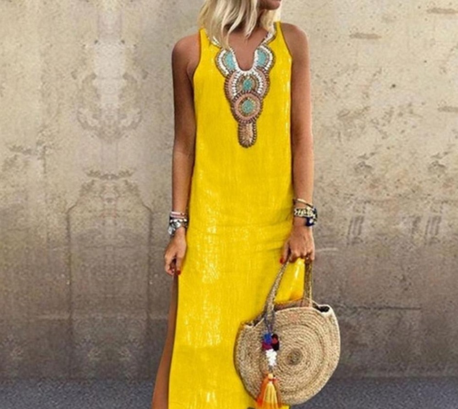 vestido de lino