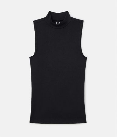 Camiseta de mujer con cuello subido sin mangas el corte inglés