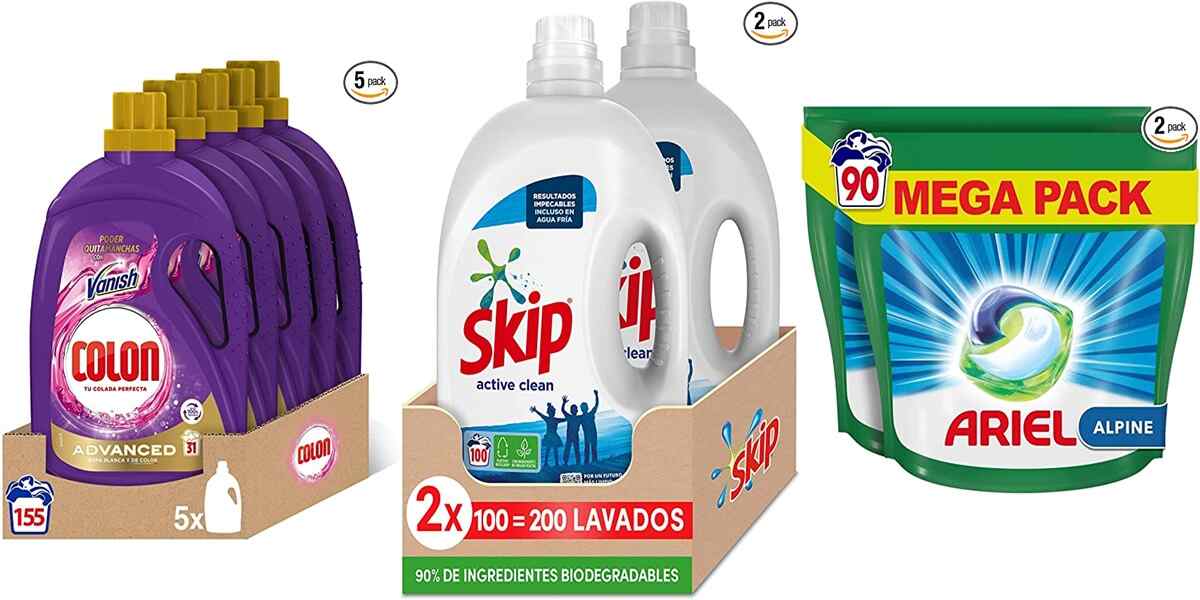 Ariel, Skip y más: 10 packs de Amazon en detergentes para ahorrar en tus lavadoras