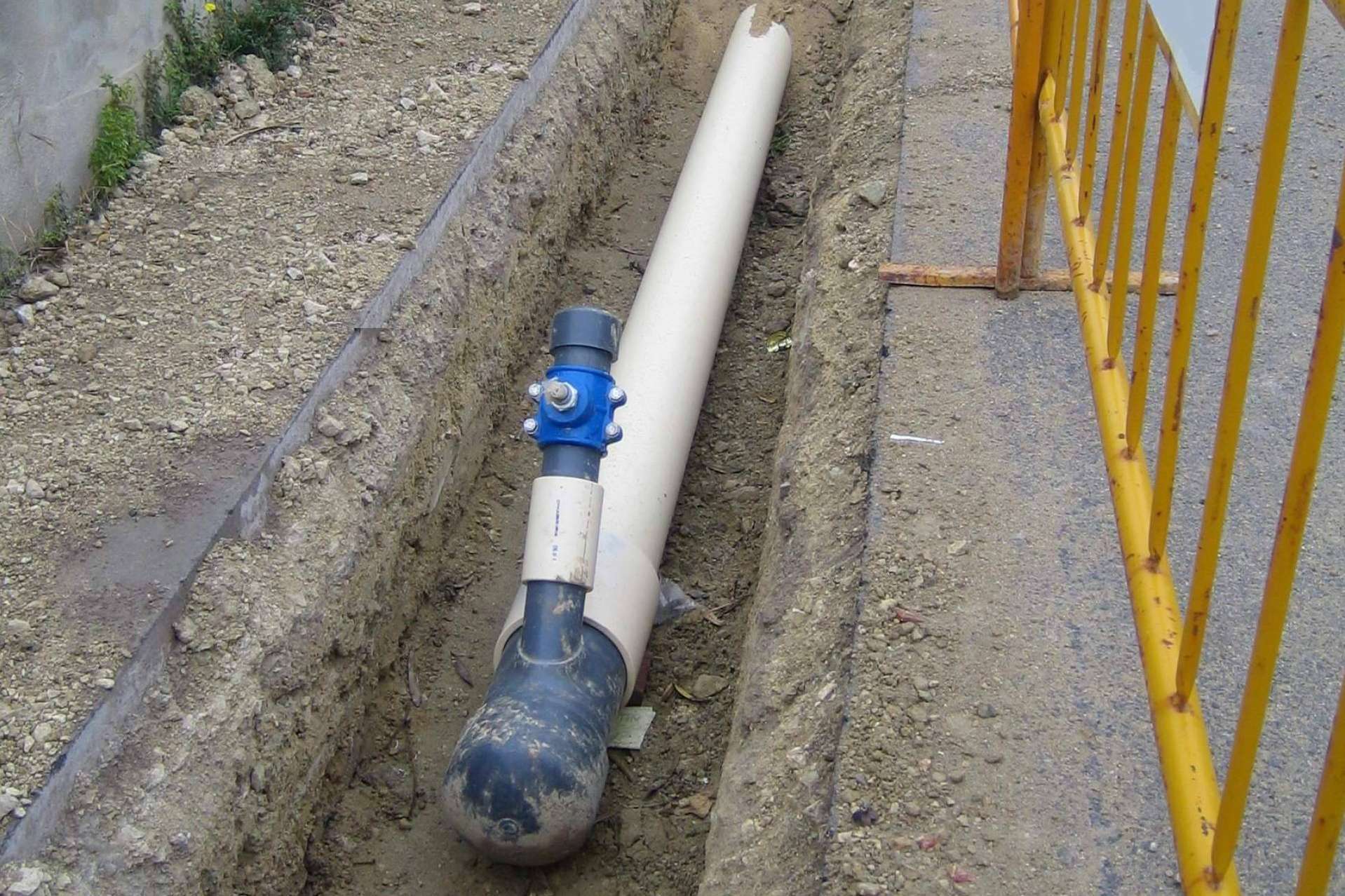 Uno de los elementos clave del sistema de alcantarillado por vacío de Flovac, las tuberías de vacío