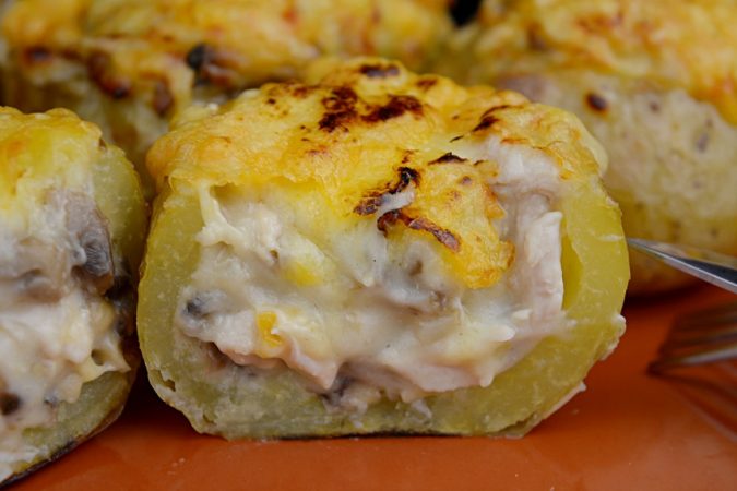 patatas rellenas de pollo y champinones Merca2.es