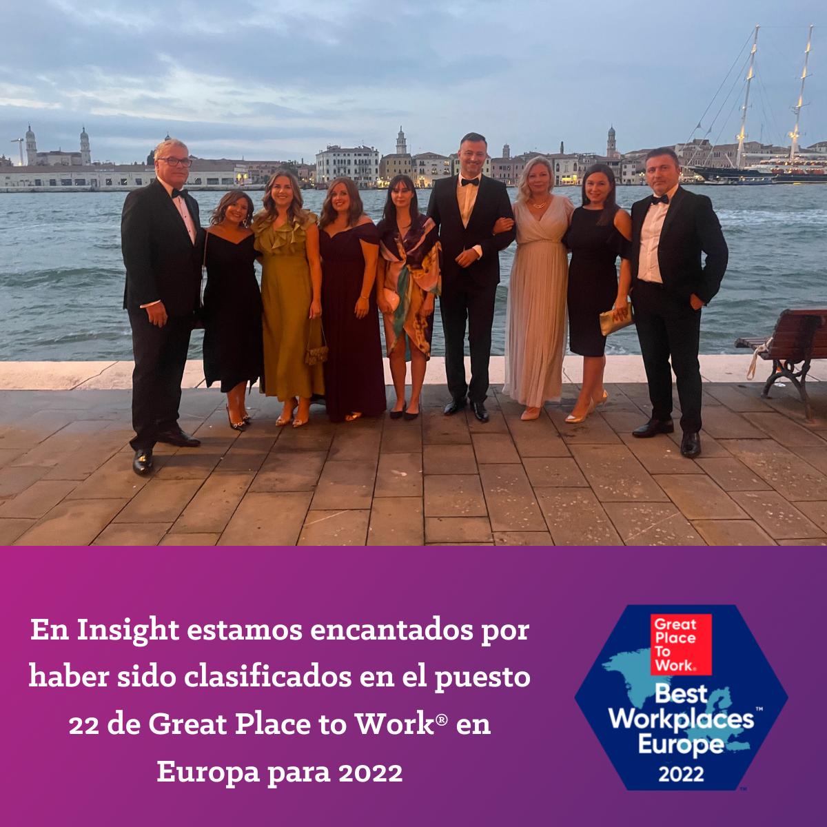 Insight, reconocida como uno de los mejores 25 lugares para trabajar en Europa