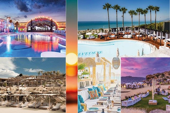 Cinco beach club de Ibiza, Marbella, Mykonos, Porto Cervo y Saint Tropez son los mejores tras la puesta de sol