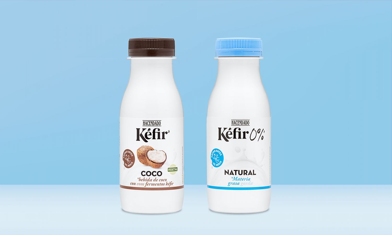 Kéfir al natural y de coco de Mercadona con todas sus propiedades probióticas para volver a la rutina