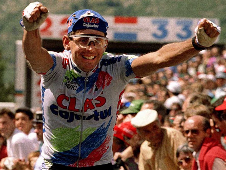 La victoria de Rominger (Clas-Cajastur) en La Vuelta sin Induráin y con Perico Delgado en el podio