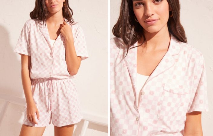 Pijama corto de cuadros de Women’Secret