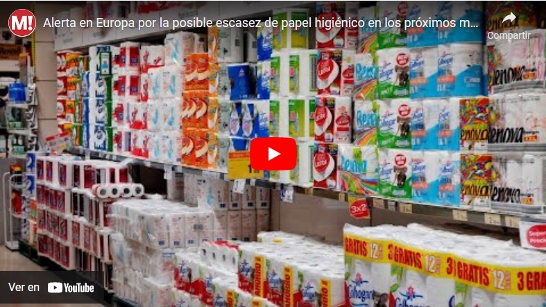 Alerta en Europa por la posible escasez de papel higiénico en los próximos meses