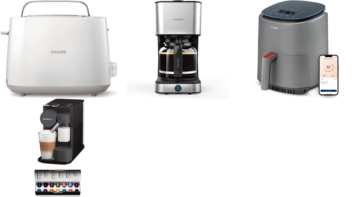 Amazon: mejores ofertas en cafeteras, tostadoras y freidoras de aire
