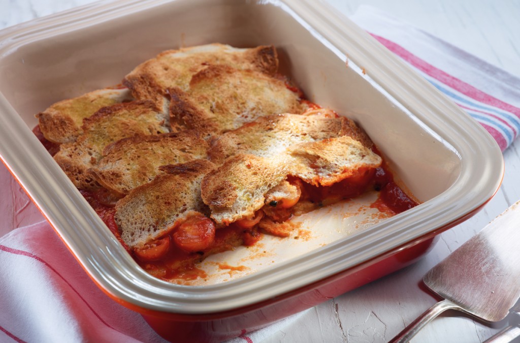 Calabacines gratinados con tosta de ajo: la receta más original de Robinfood