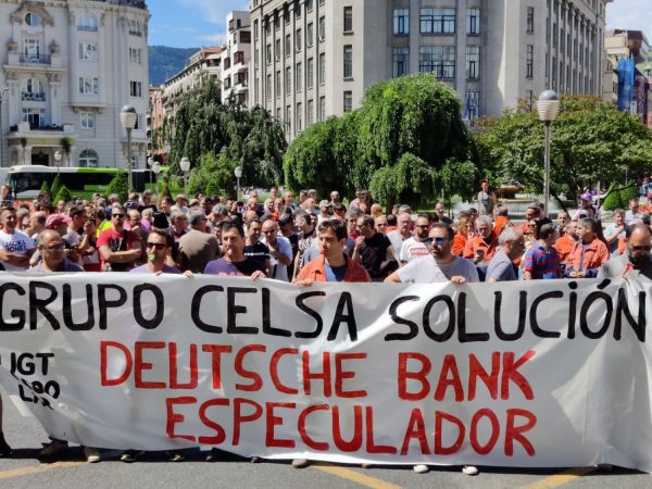 Los trabajadores de Celsa se movilizan contra los fondos
