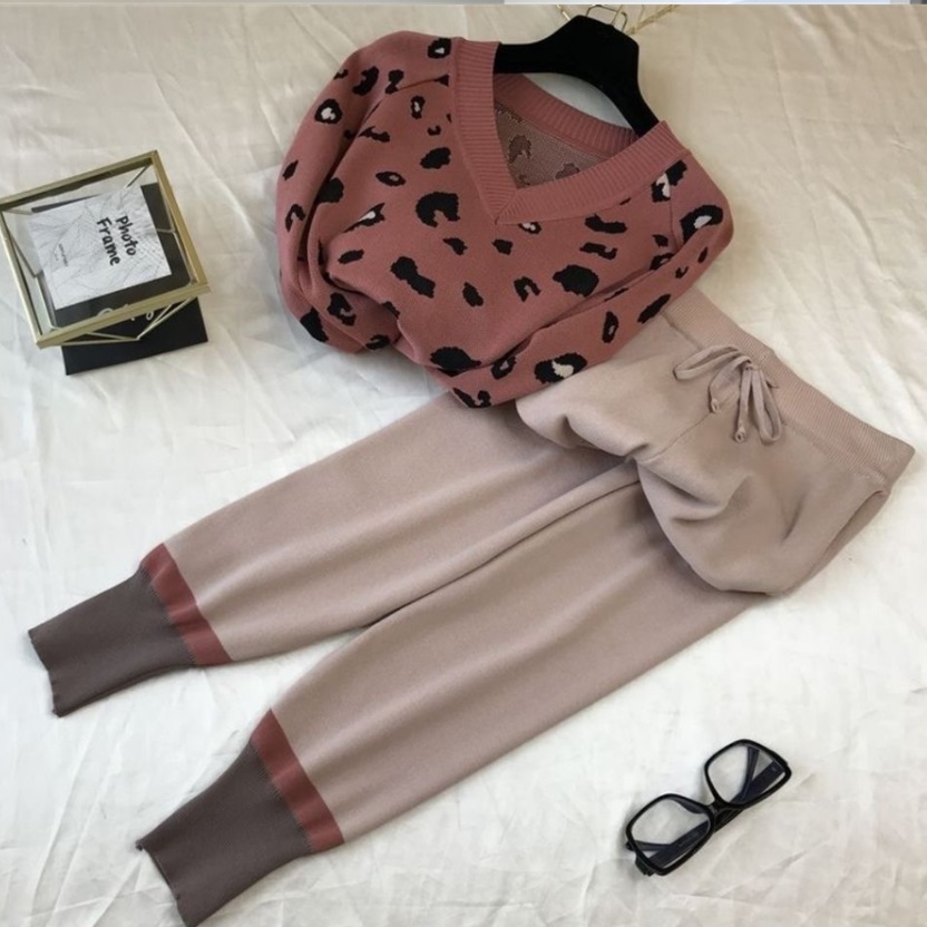 conjunto leopardo