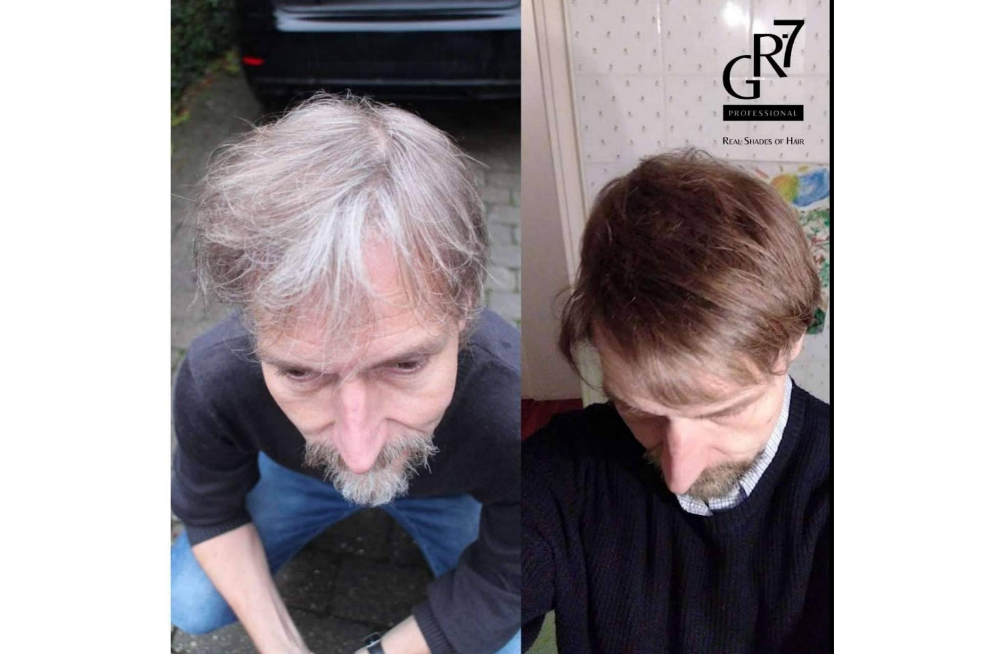 ¿Cómo aplicar GR-7 para restaurar el color del cabello natural y cubrir canas?