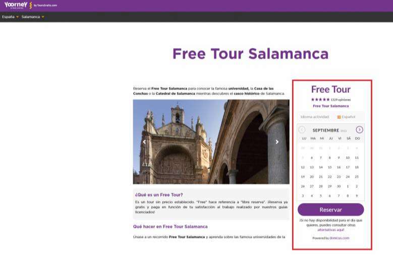 Las ventajas de usar un sistema para reservar con anterioridad plazas de free tour