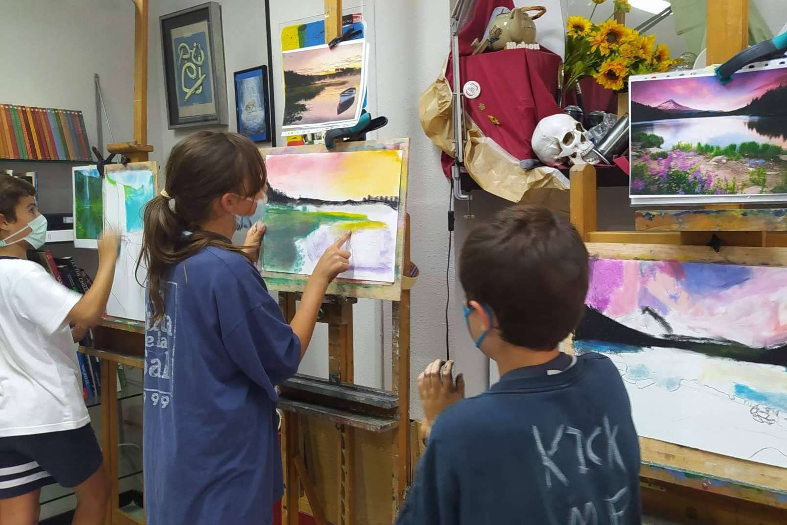Las clases de pintura y dibujo como extraescolar para niños de Estudio Ilógico