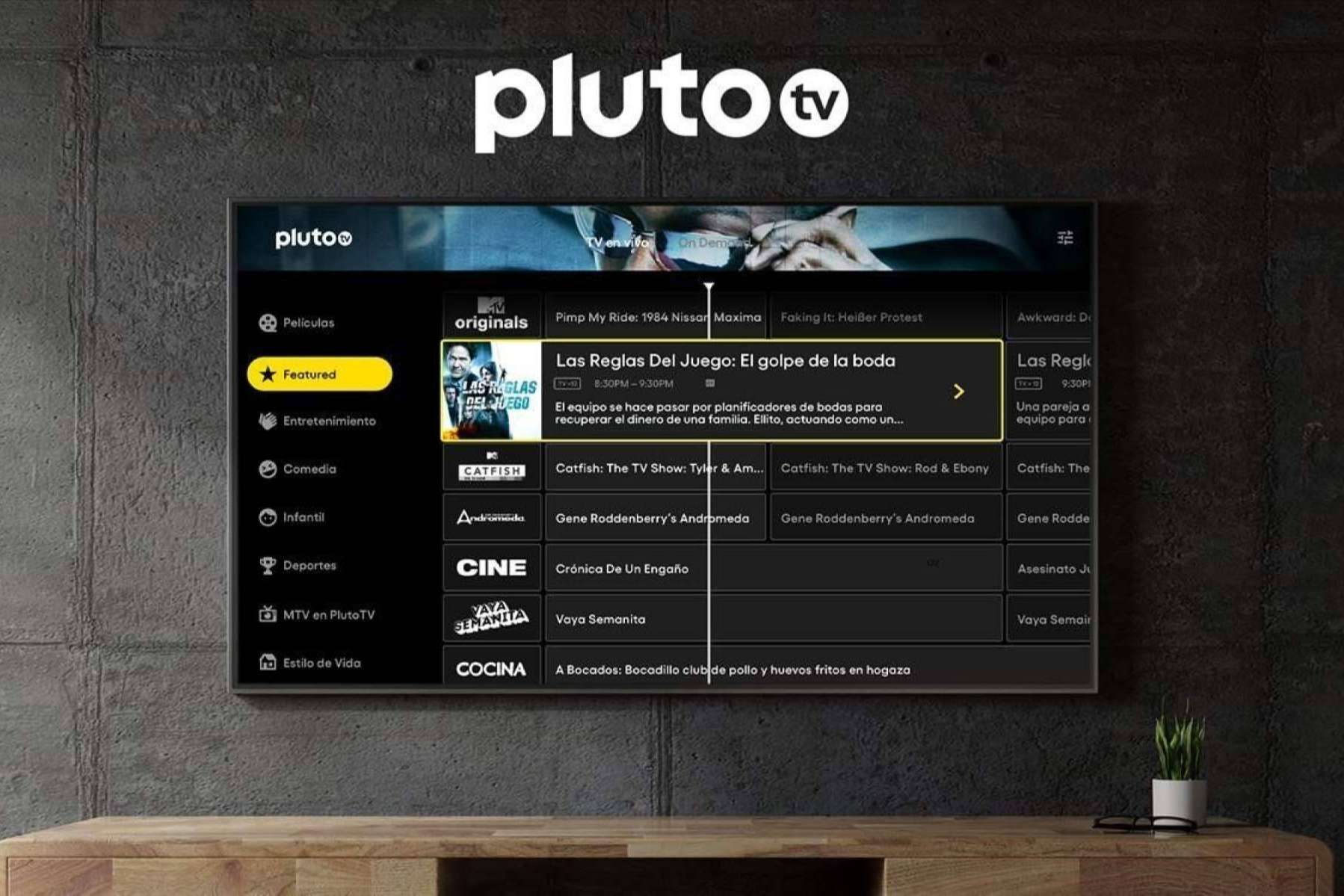 Inauguración de Pluto TV en Italia