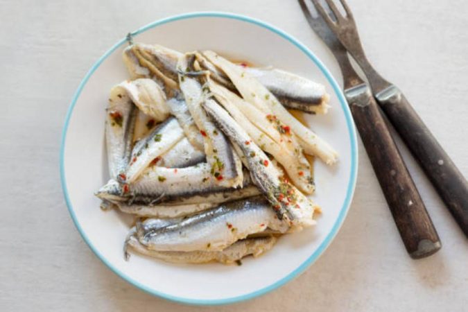 Limpiar los boquerones