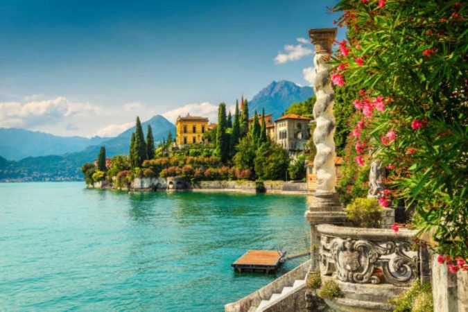 Lago di Como, los Alpes de Italia