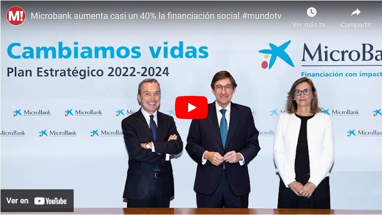Microbank aumenta casi un 40% la financiación social