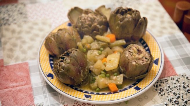 Alcachofas rellenas de jamón: una receta exprés con mucho sabor