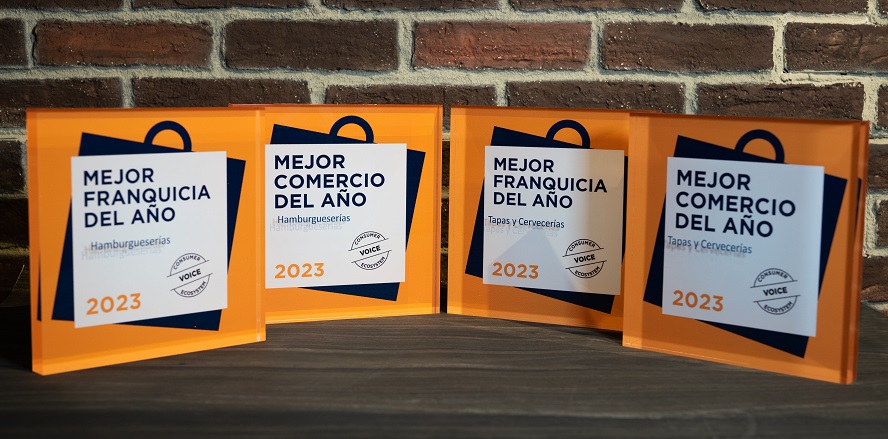 100 Montaditos y TGB, premiados como» Mejor Comercio» y «Mejor Franquicia» del año
