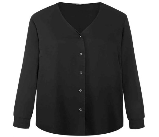 Blusa con escote de pico y abotonado de Lidl