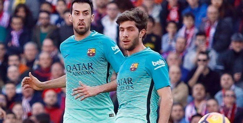 Sergio Busquets y Sergi Roberto entran en Heura