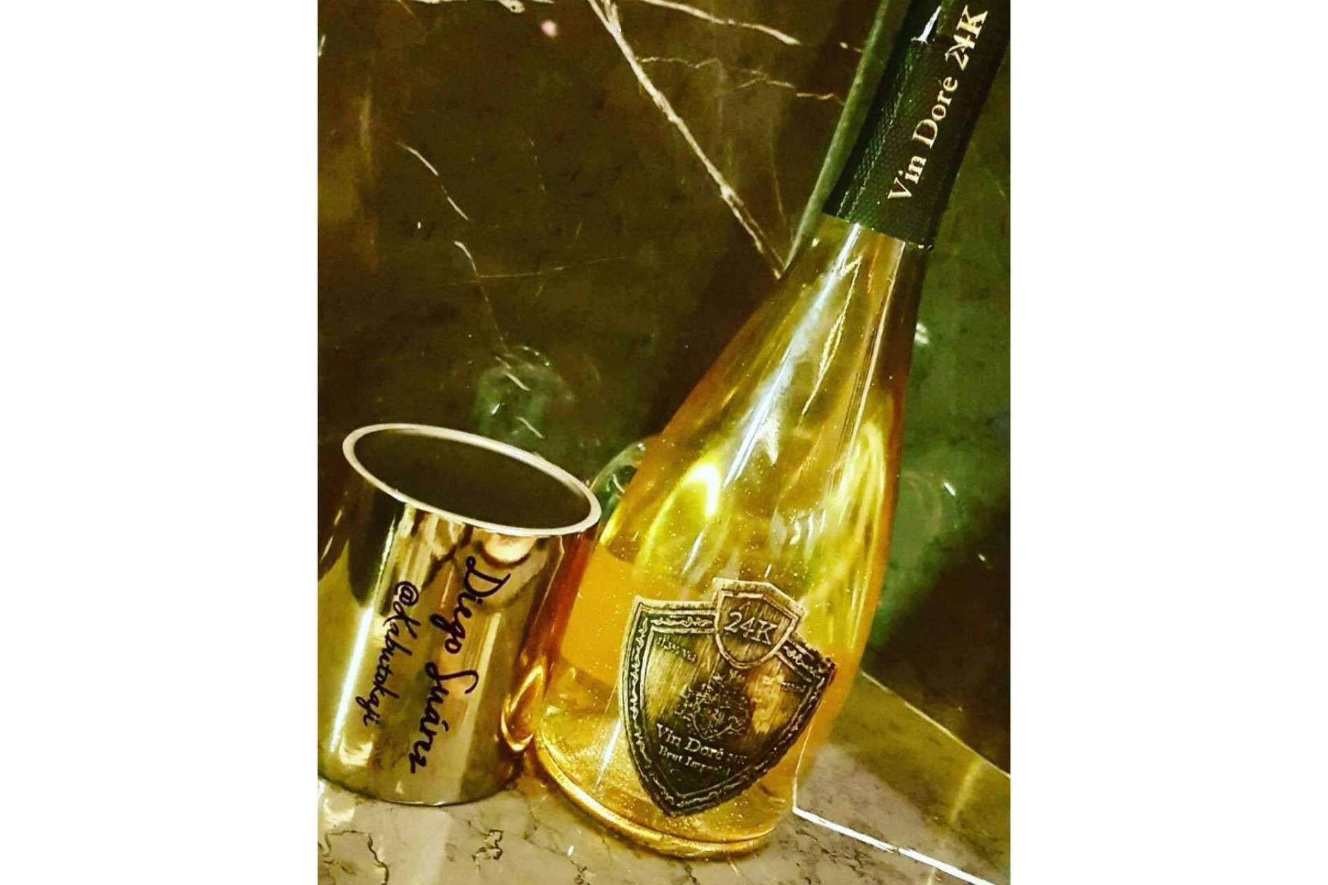 Bebidas de lujo gastronómico, en la gama de Vin Doré 24K